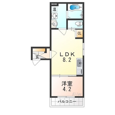 GRANDIR堺石津の物件間取画像